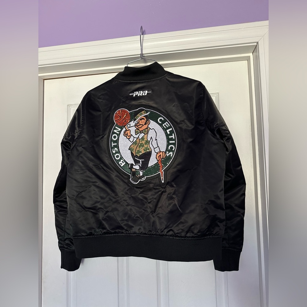 New Pro Standard Women's Boston Celtics Black Game Day Classics Satin Jacket